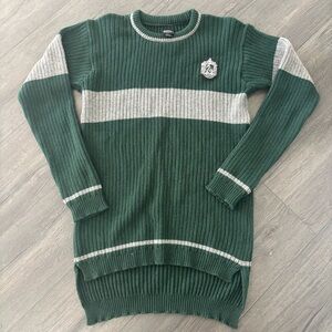Wizarding World Of Harry Potter Slytherin Quidditch Lambwool Sweater XXL